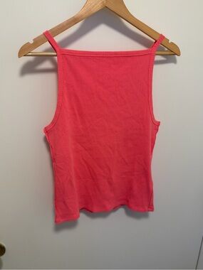 FREE PEOPLE tank top size L hard to find bright pink color NWOT rare